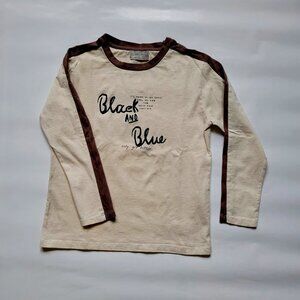 ZARA BOYS PRINTED LONG SLEEVE TEE SIZE 7
